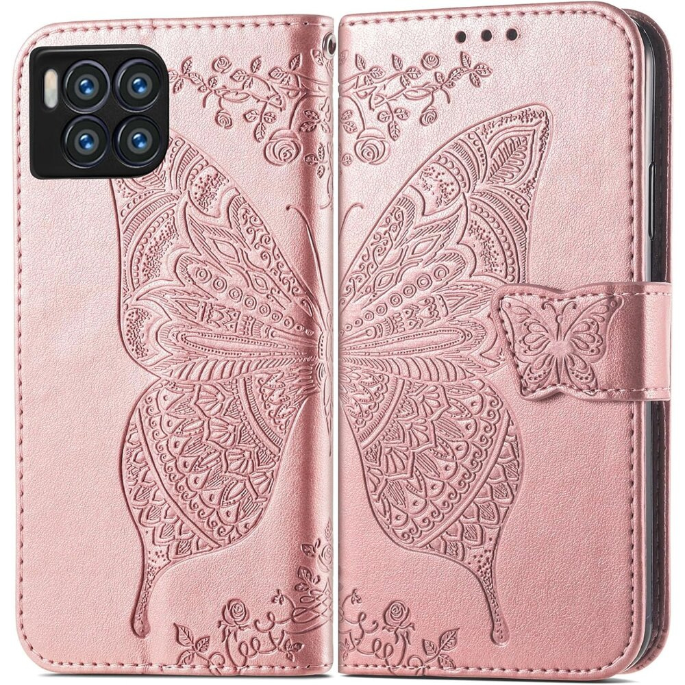 T Phone 2 Pro 5g Flip Case, Butterfly, Roségold