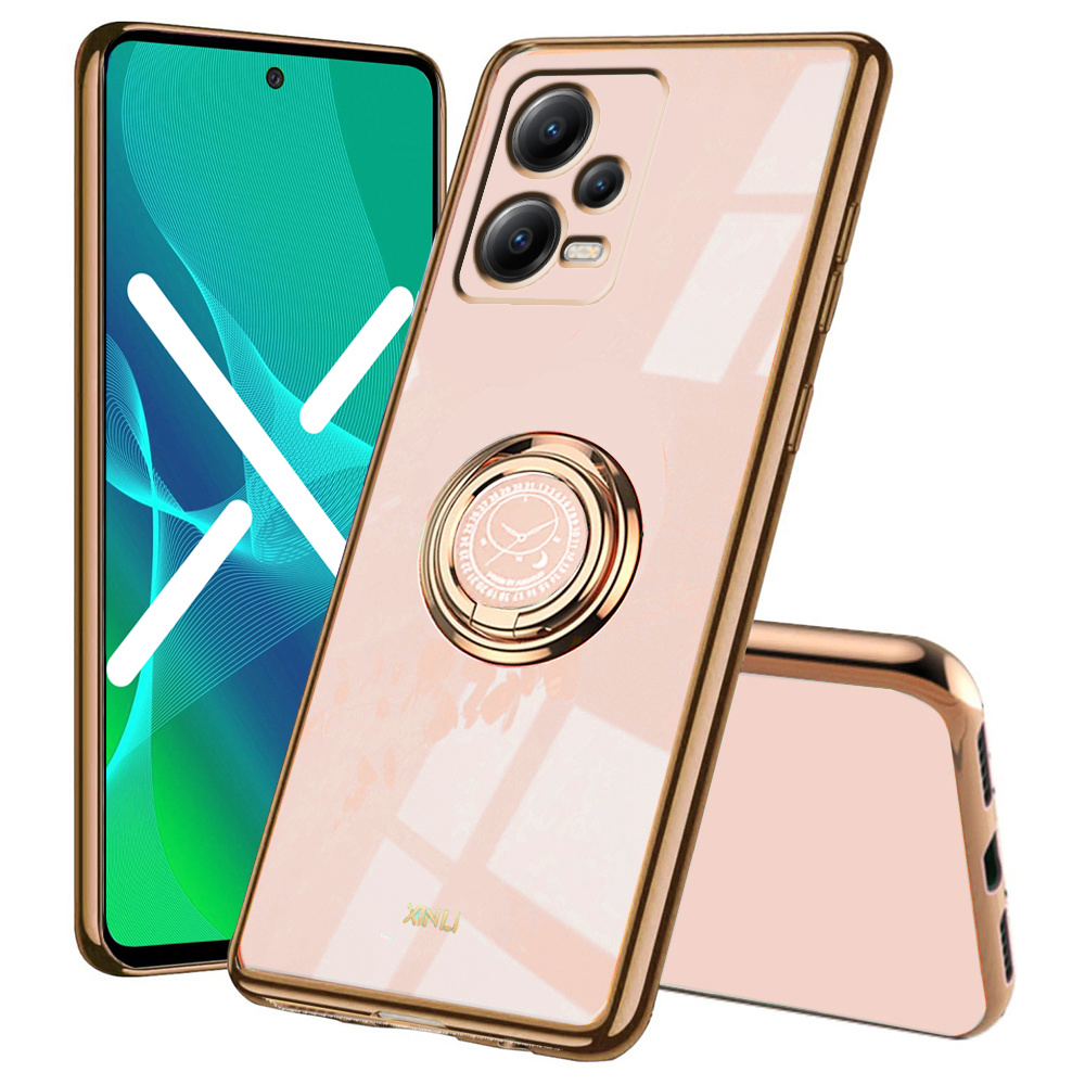 Hülle Für Poco X5 Pro 5g, Electro Ring, Roségold