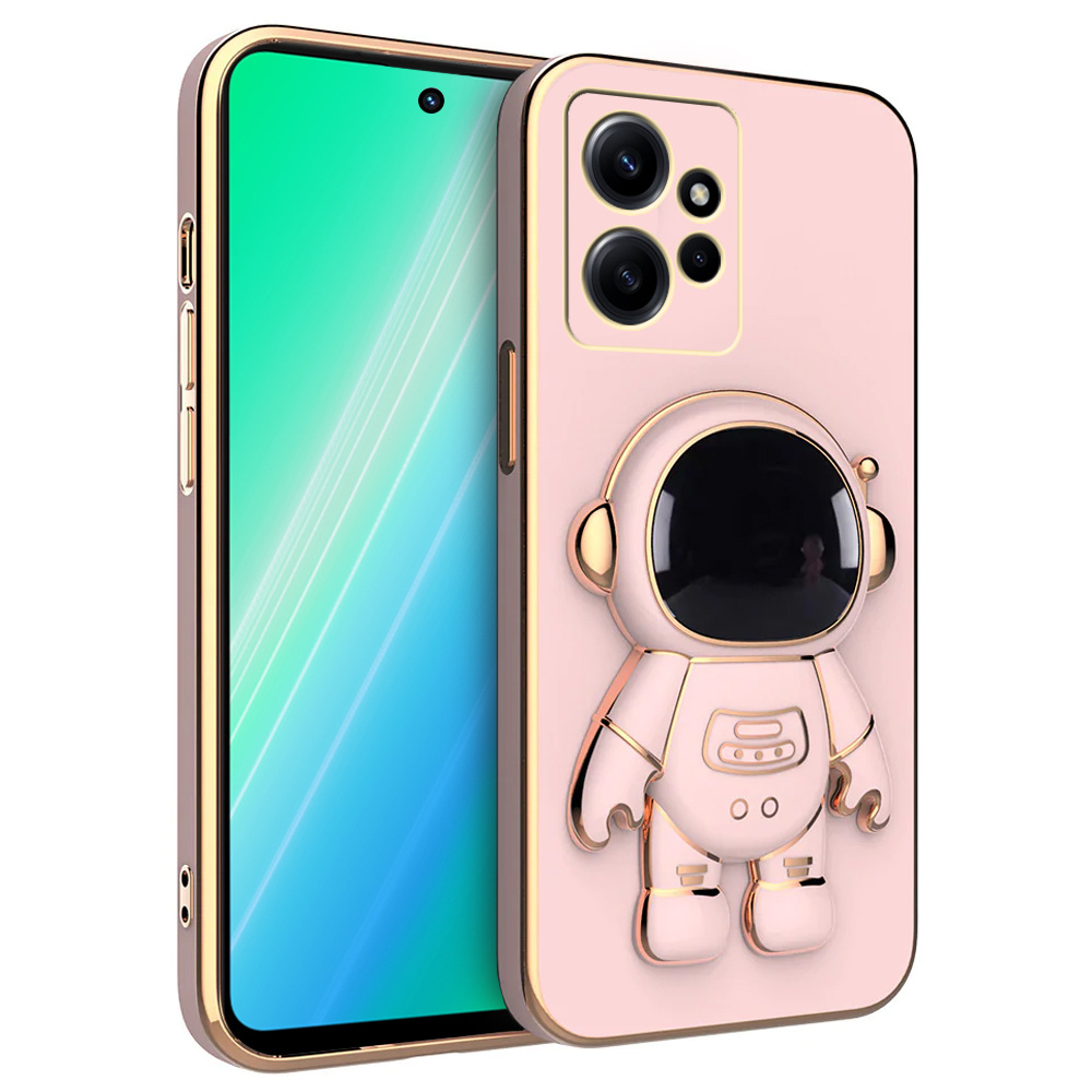 Hülle Für Xiaomi Redmi Note 12 4g, Astronaut, Roségold