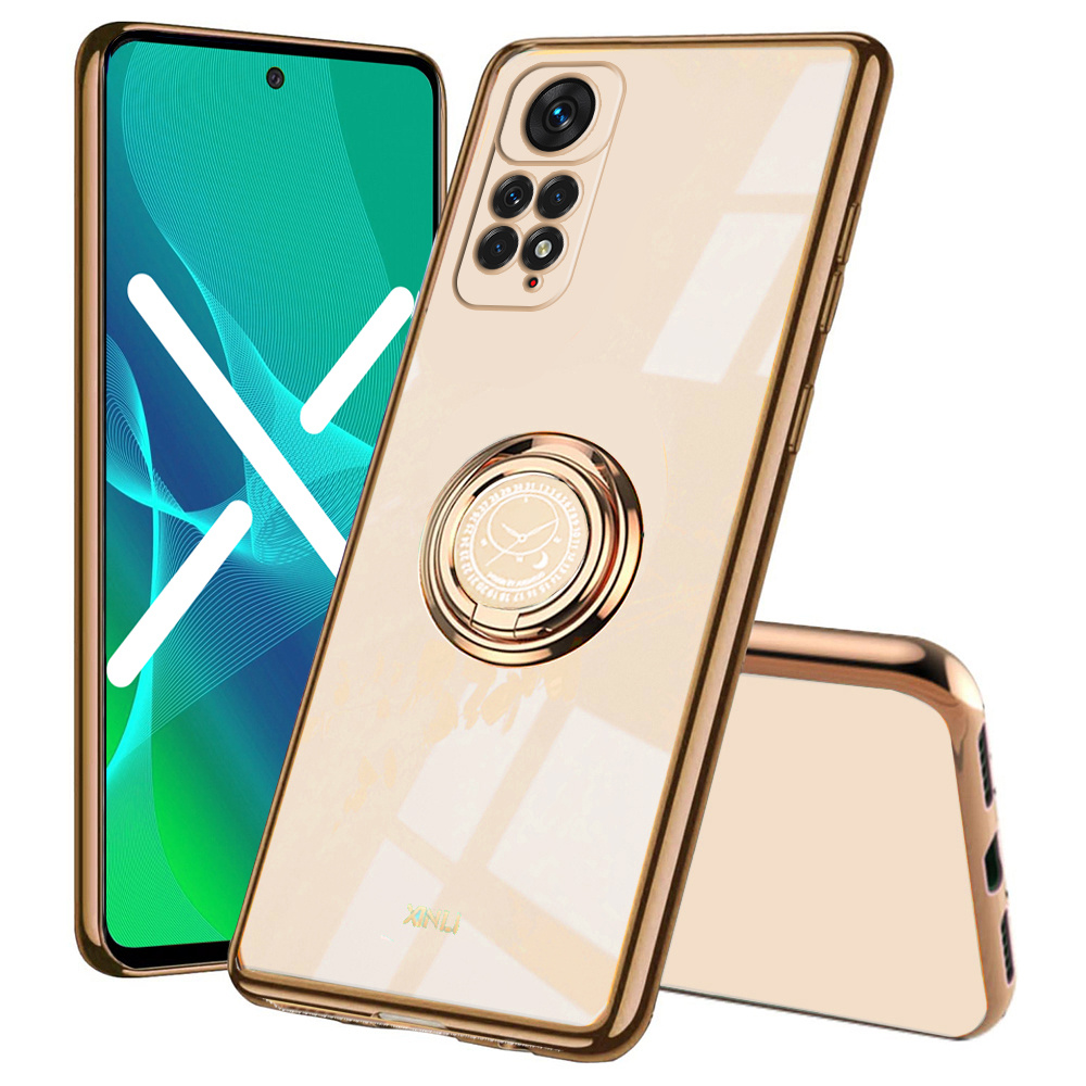 Schutzhüllenset Für Xiaomi Redmi Note 11/11s, Electro Ring, Roségold + Glas