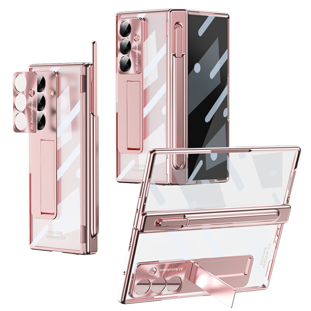 Schutzhülle Für Samsung Galaxy Z Fold7 5g, Mit Ständer, Roségold