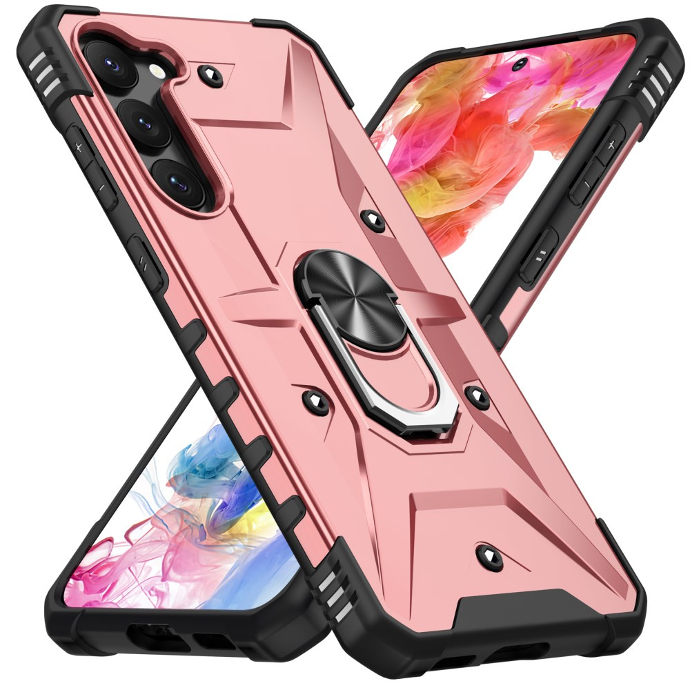 Gepanzertes Case Für Samsung Galaxy S23, Mit Ring, Roségold