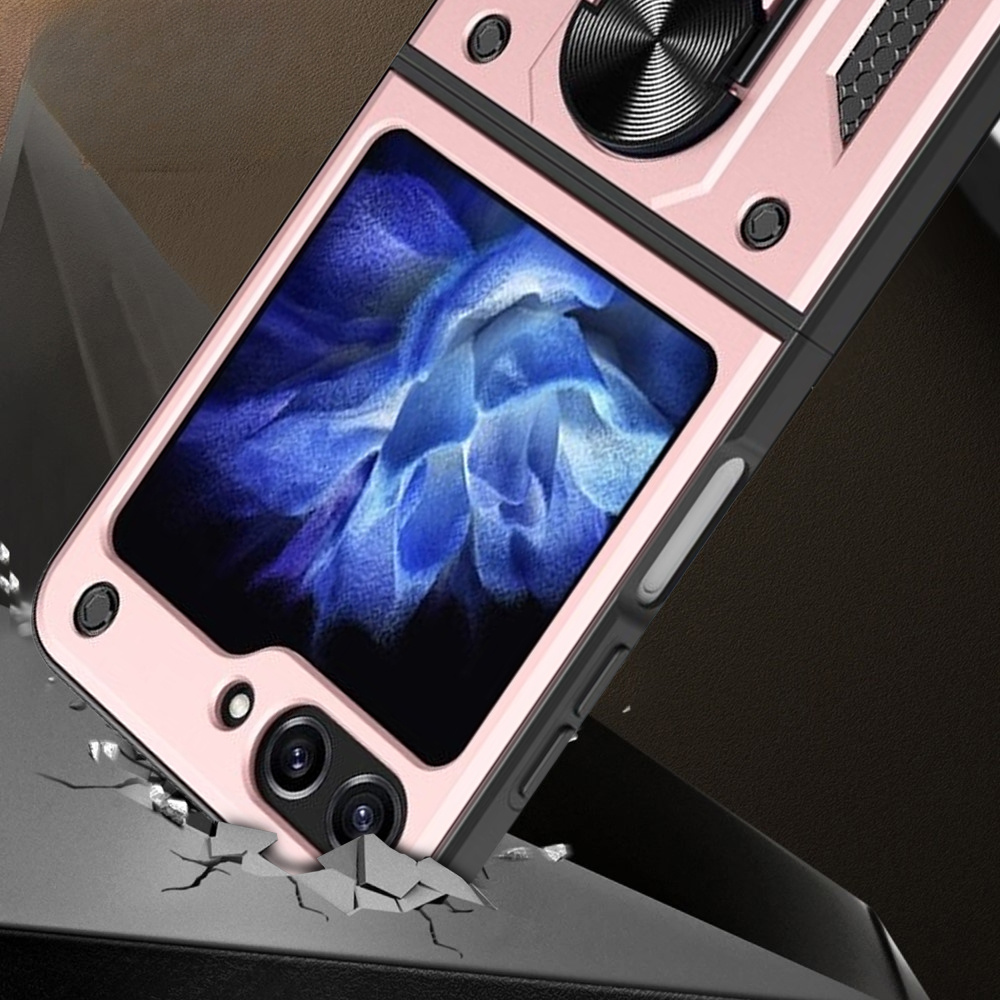 Gepanzerte Schutzhülle Für Samsung Galaxy Z Flip5 5g, Nox Case Ring, Roségold