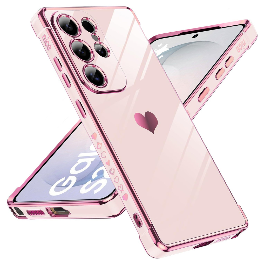 Hülle Für Samsung Galaxy S26 Ultra, Electro Heart, Roségold
