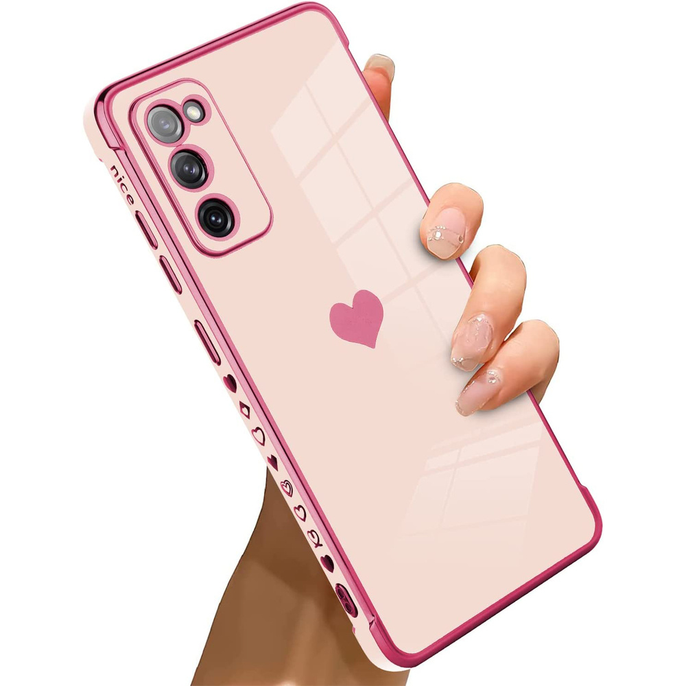 Hülle Für Samsung Galaxy S20 Fe, Electro Heart, Roségold