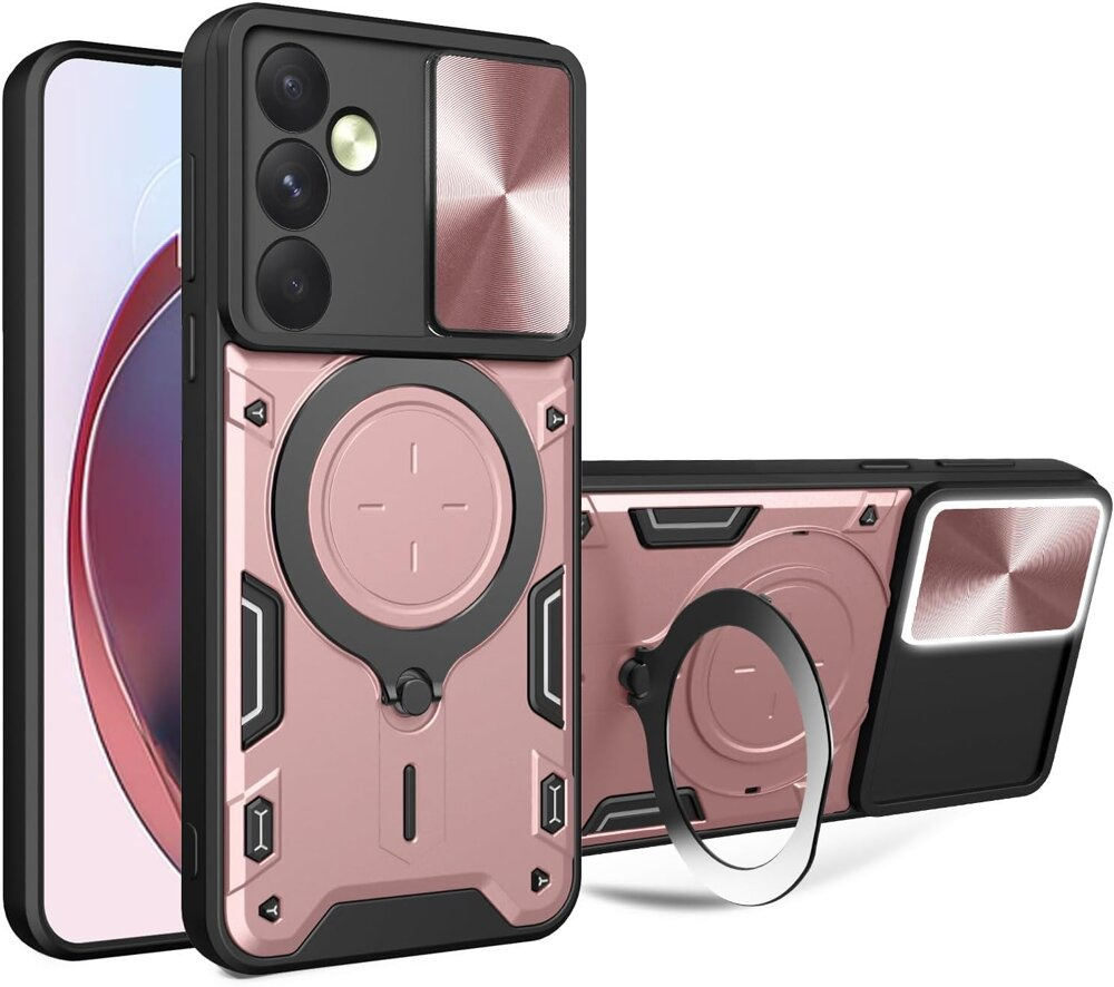 Gepanzerte Schutzhülle Für Samsung Galaxy M55 5g, Camshield Slide, Roségold