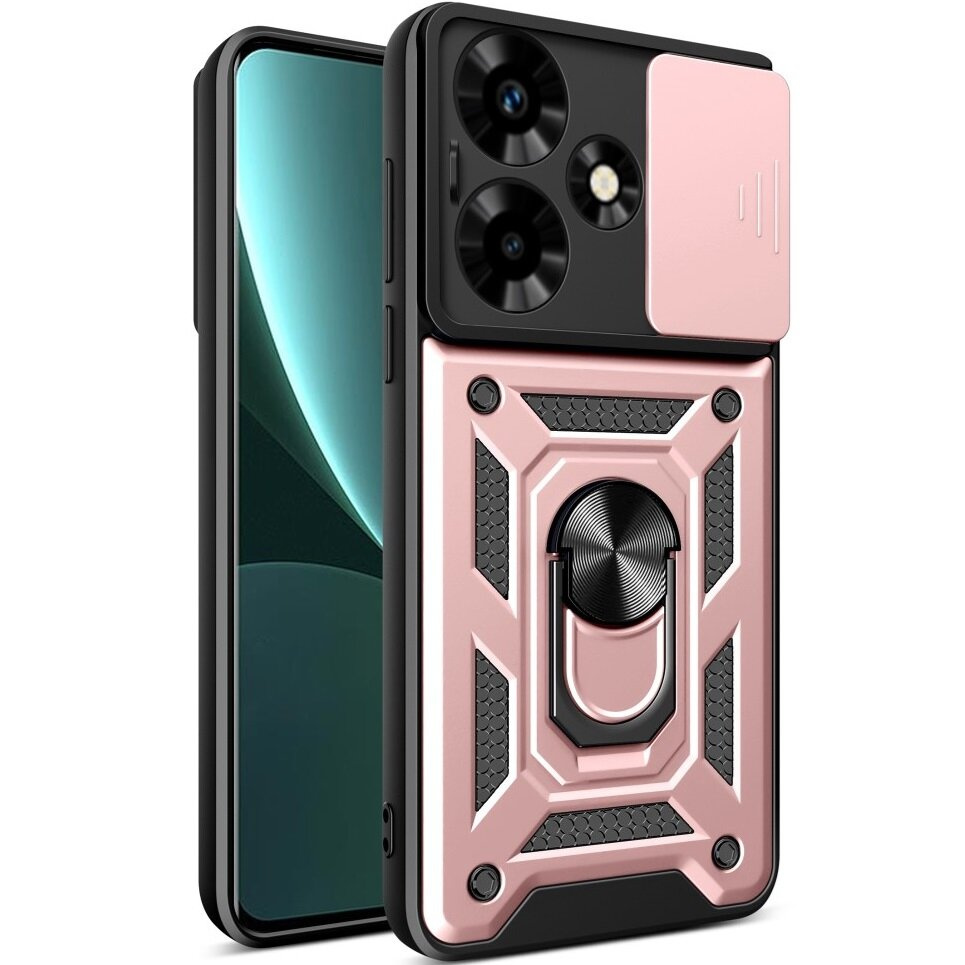 Infinix Hot 30 Schutzhülle, Camshield Slide, Roségold