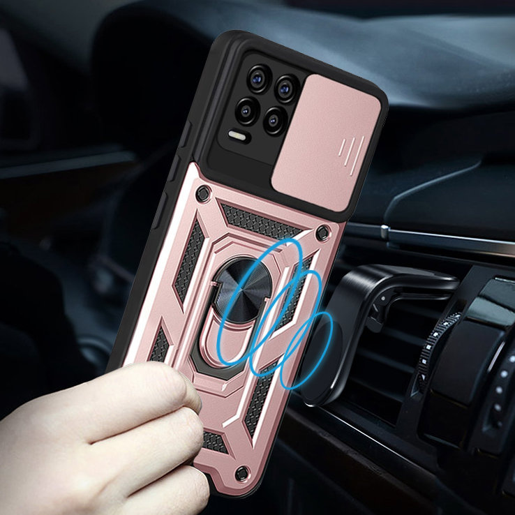 Realme 8 / 8 Pro Schutzhülle, Camshield Slide, Roségold