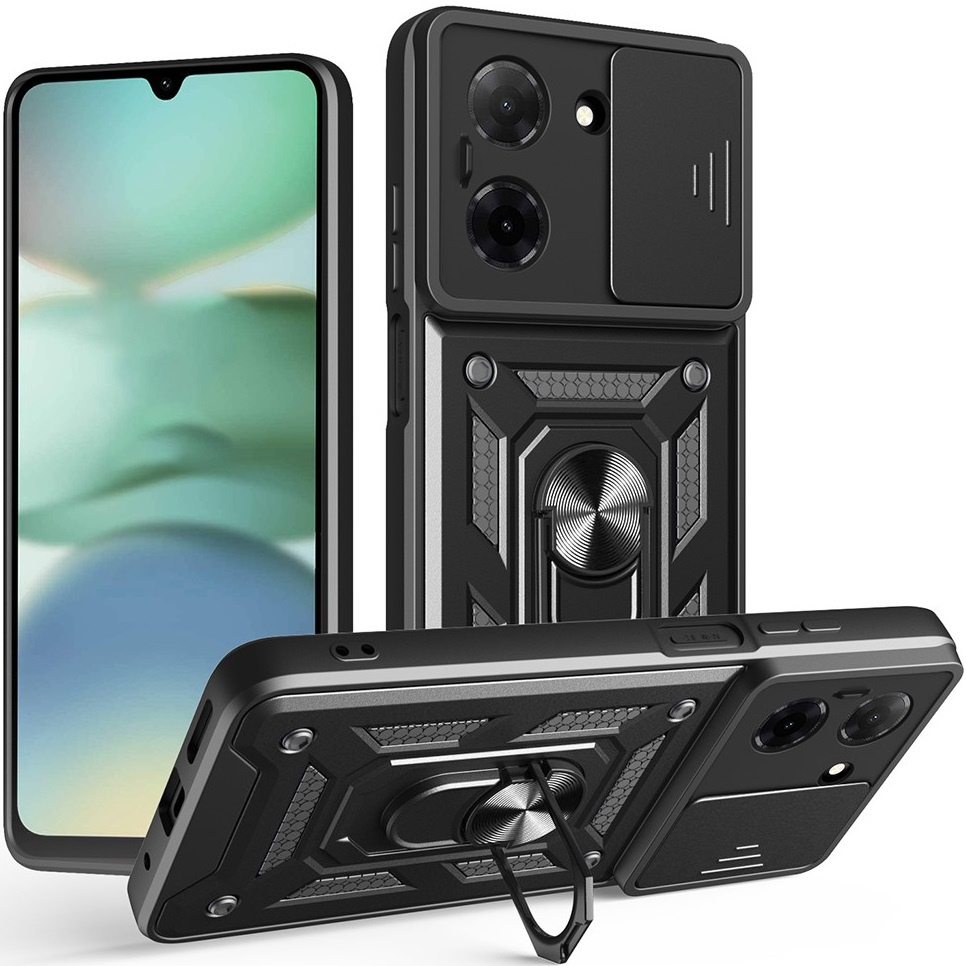 Schutzhülle Mit Schutzfunktion Für Xiaomi Redmi A5, Camshield Slide, Schwarz