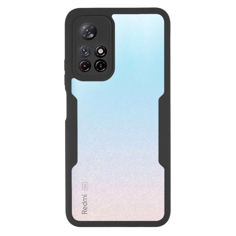 Antidrop Hybrid-hülle Für Xiaomi Poco M4 Pro 5g / Redmi Note 11s 5g, Schwarz, Mit Folie