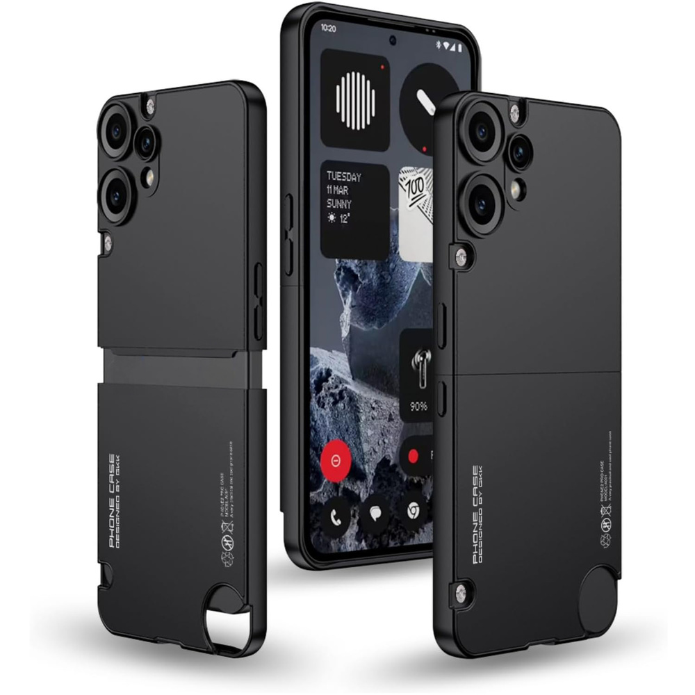 Cmf Nothing Phone 2 Pro Hülle – Kontrast-vollschutzhülle – Schwarz