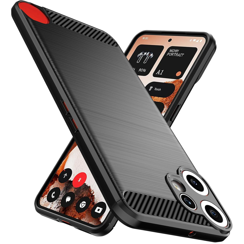 Hülle Für Cmf Nothing Phone 2 Pro, Carbon, Schwarz