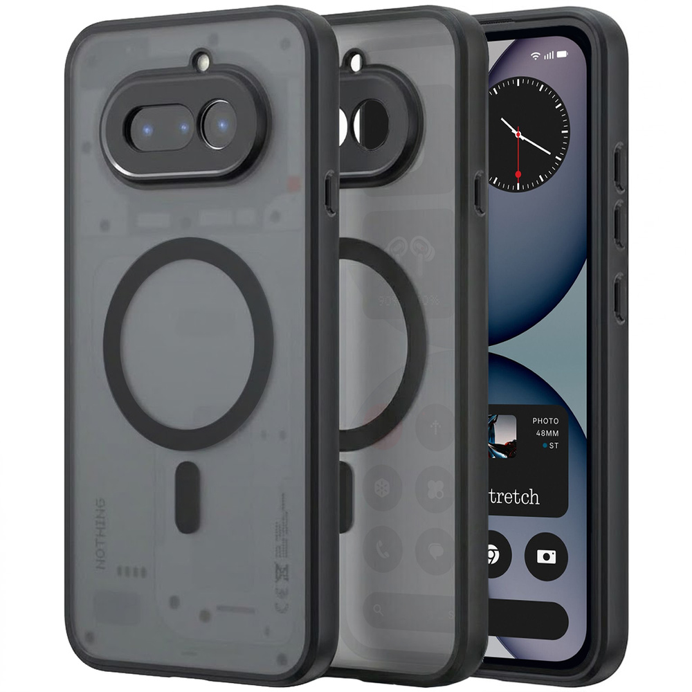 Case For Nothing Phone (4a), Für Magsafe, Mattschwarz