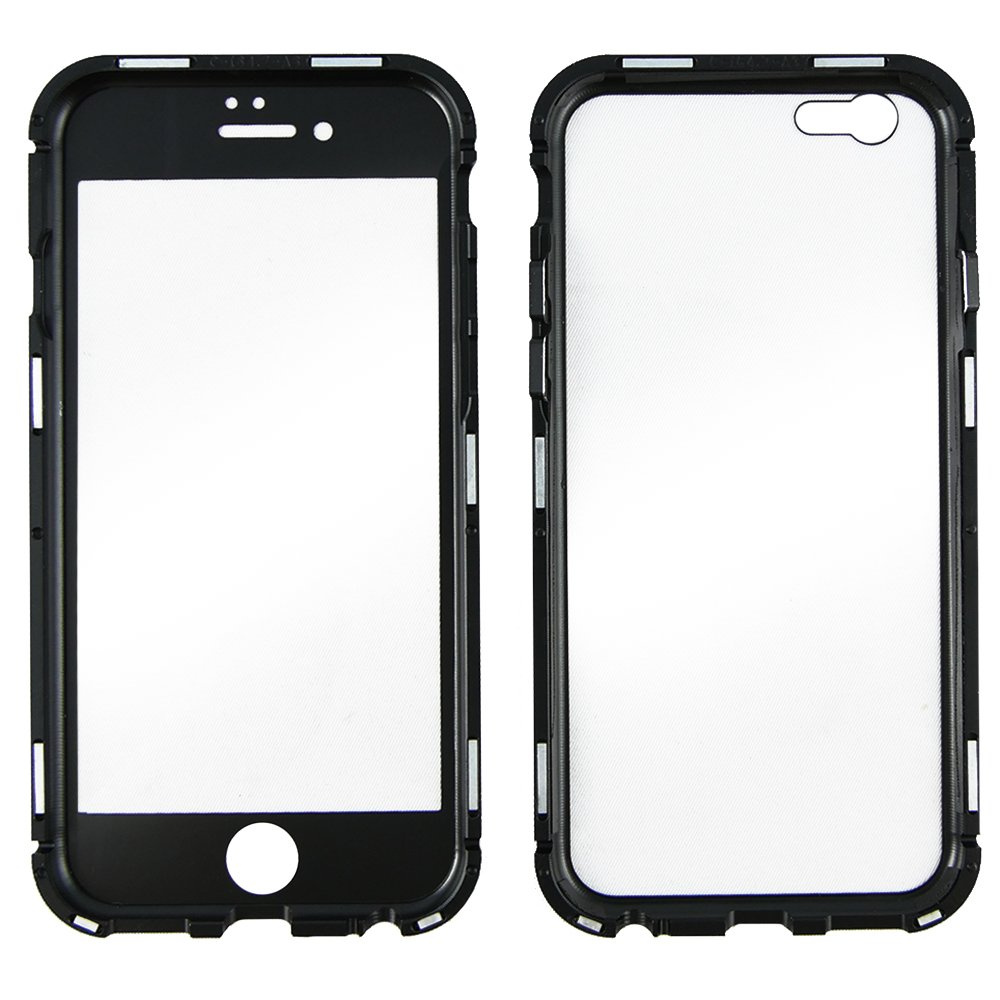 Erbord Vollglas-magnethülle Für Iphone 6/6s 4,7 Zoll – Schwarz