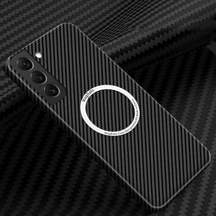 Samsung Galaxy S21 Hülle, Magsafe Slim Carbon, Schwarz