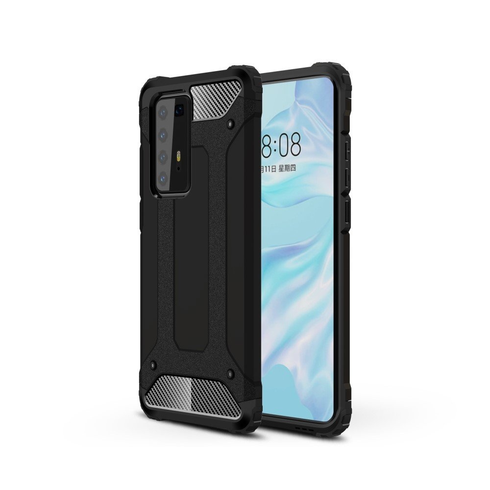 Huawei P40 Pro Hülle, Tech Armor Hülle, Schwarz