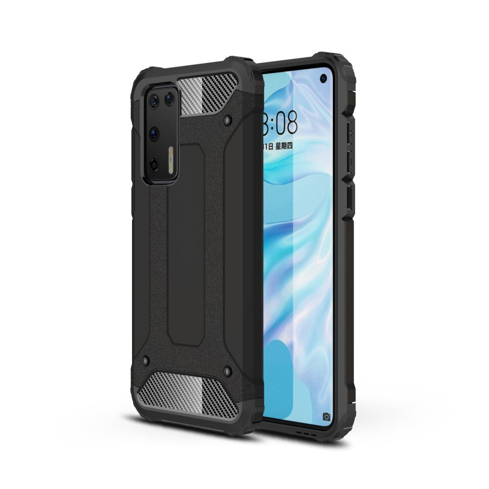 Huawei P40 Hülle, Tech Armor Hülle, Schwarz