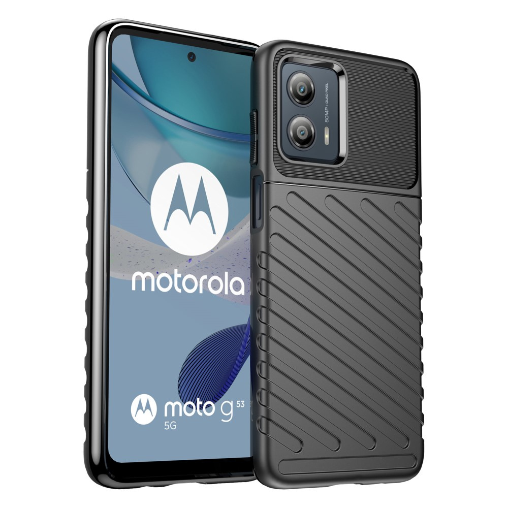 Schutzhülle Für Motorola Moto G53 5g, Thunder, Schwarz