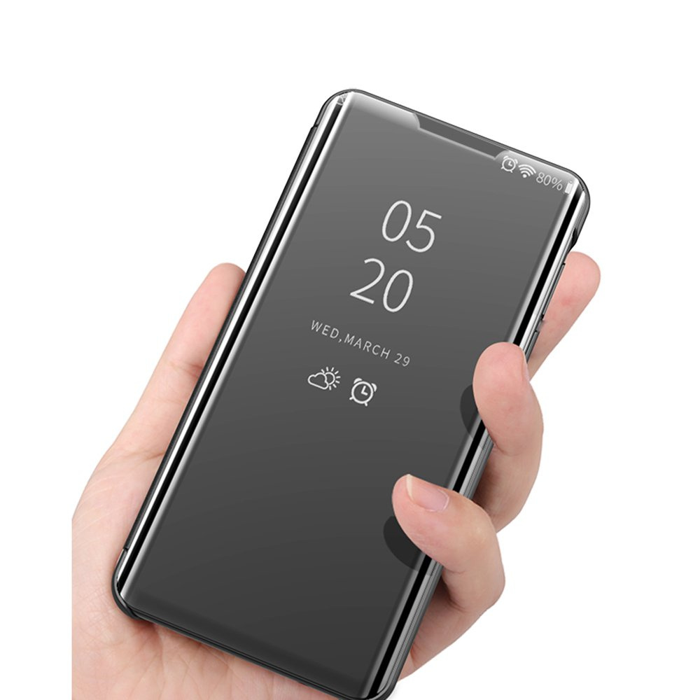 Xiaomi Mi 10 Lite Clear View Case, Schwarz