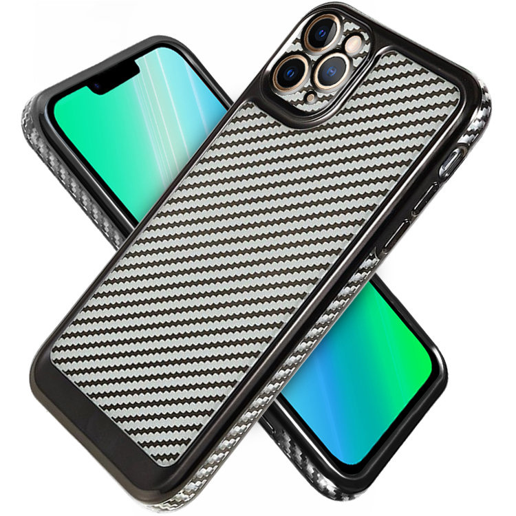 Iphone 12 Pro Carbon Slim Schutzhülle, Schwarz