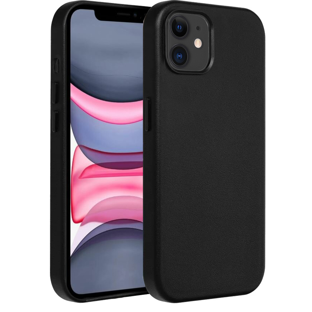 Magsafe-lederhülle Für Iphone 11, Schwarz