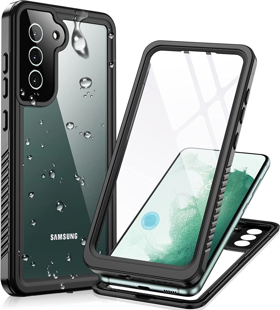 Ip68 Wasserdichte Hülle Für Samsung Galaxy S22+ Plus, Redpepper Dot+, Schwarz