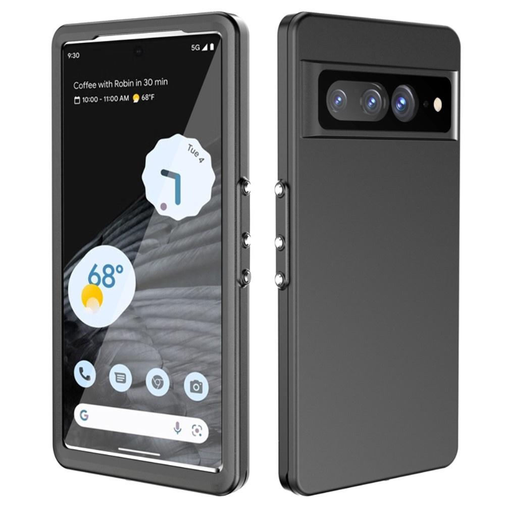Ip68 Wasserdichte Hülle Für Google Pixel 7 Pro, Rotpepper, Schwarz