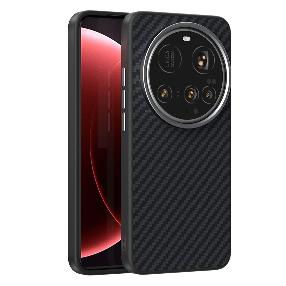 Abeel Hülle Für Xiaomi 15 Ultra, Carbonfaser, Mit Magsafe-funktion, Schwarz
