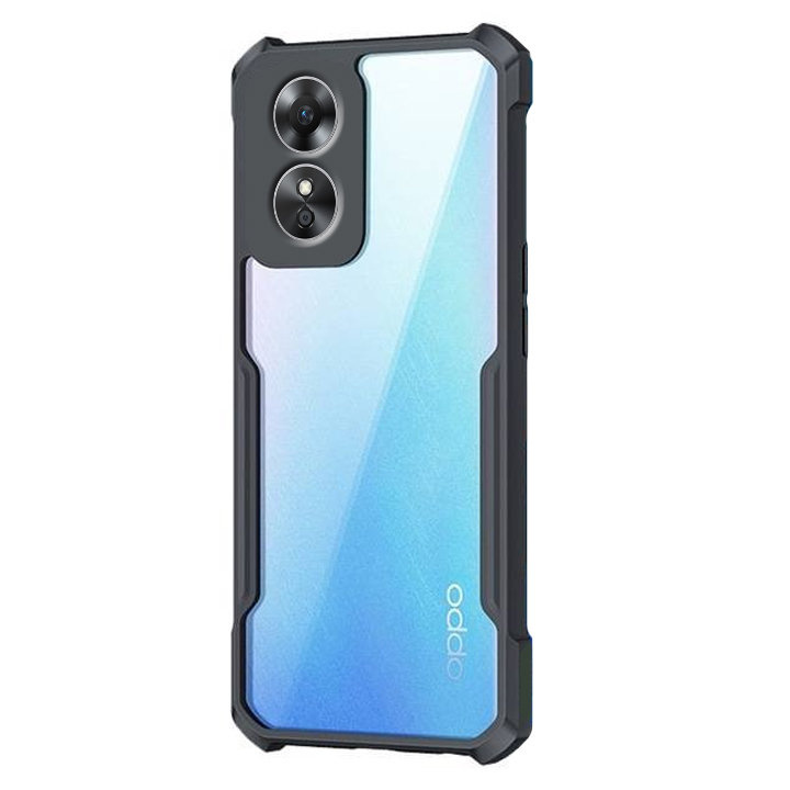 Schutzhülle Für Oppo A17, Antidrop Hybrid, Schwarz