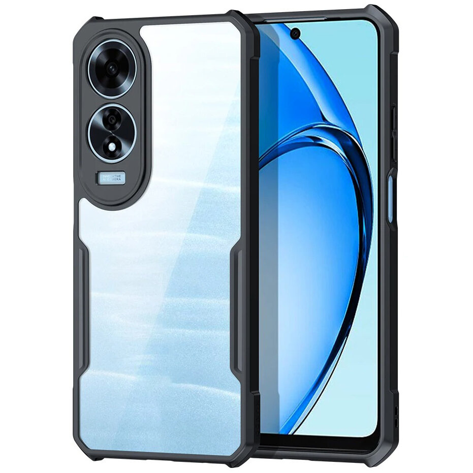 Schutzhülle Für Oppo A60, Stoßfest, Hybrid, Schwarz