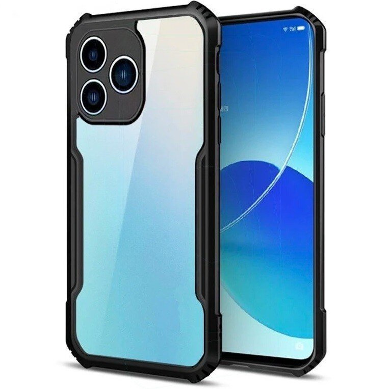 Realme Note 50 Antidrop Hybrid-hülle, Schwarz