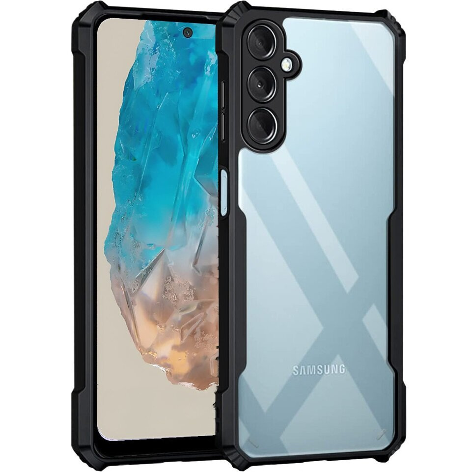 Schutzhülle Für Samsung Galaxy M35, Stoßfest, Hybrid, Schwarz