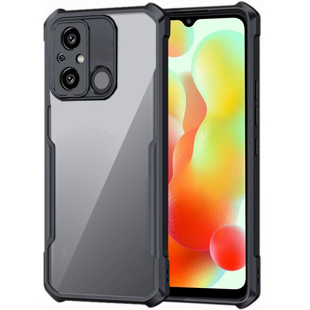 Schutzhülle Für Xiaomi Redmi 12c, Stoßfest, Hybrid, Schwarz