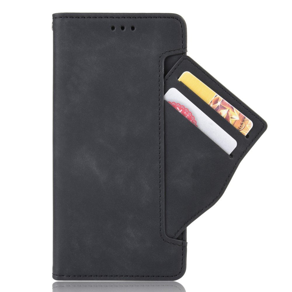Klapphülle Für Motorola Moto E20/e30/e40, Mit Kartenfach, Schwarz