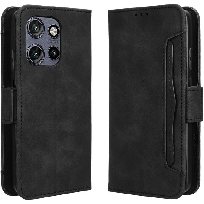 Klapphülle Für Motorola Edge 50 Neo / Motorola Thinkphone 25, Mit Kartenfach, Schwarz
