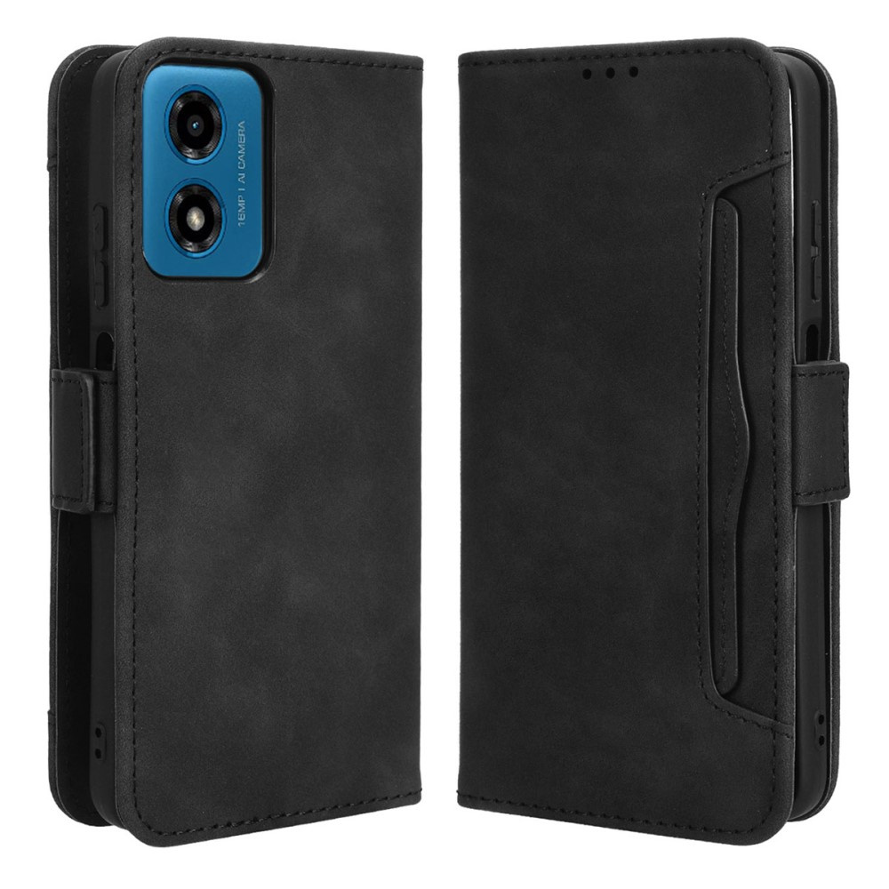 Klapphülle Für Motorola Moto G24 / G24 Power / G04, Mit Kartenfach, Schwarz