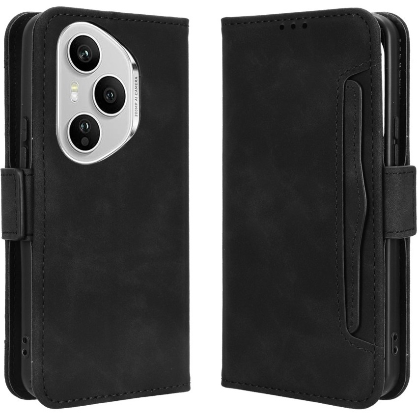 Honor 400 Pro 5g Flip Case, Kartenfach, Schwarz