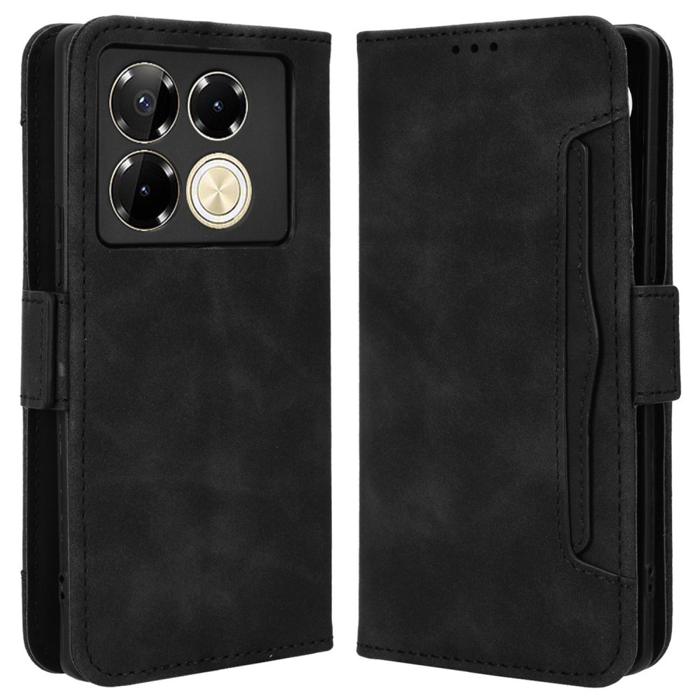 Klapphülle Für Infinix Note 40 Pro Plus, Mit Kartenfach, Schwarz