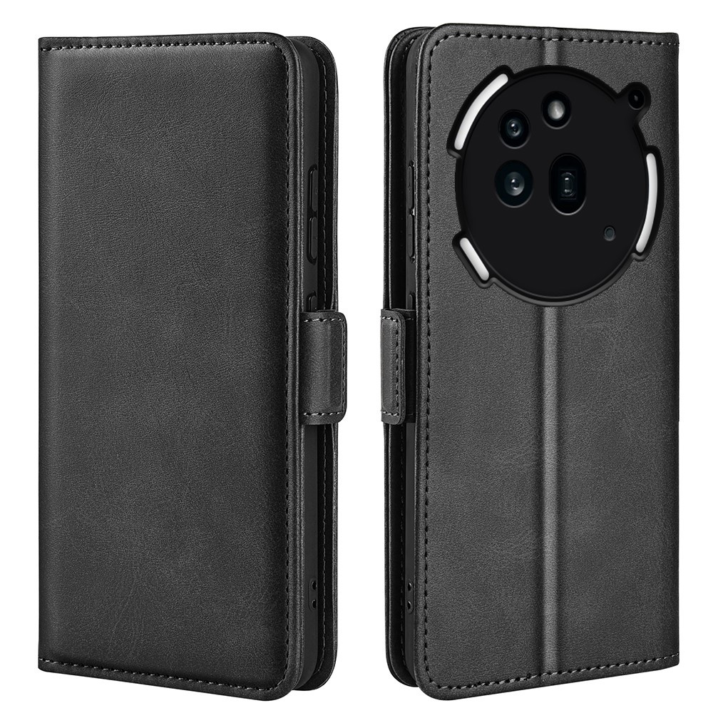 Nothing Phone 3a Pro Leder-klapphülle Mit Brieftaschenfunktion, Schwarz