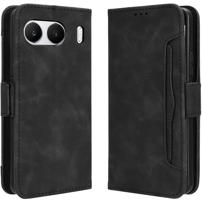 Klapphülle Für Oneplus Nord 4, Mit Kartenfach, Schwarz