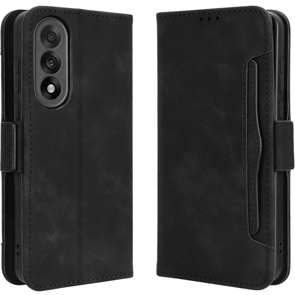 Klapphülle Für Oneplus Nord 5, Mit Kartenfach, Schwarz