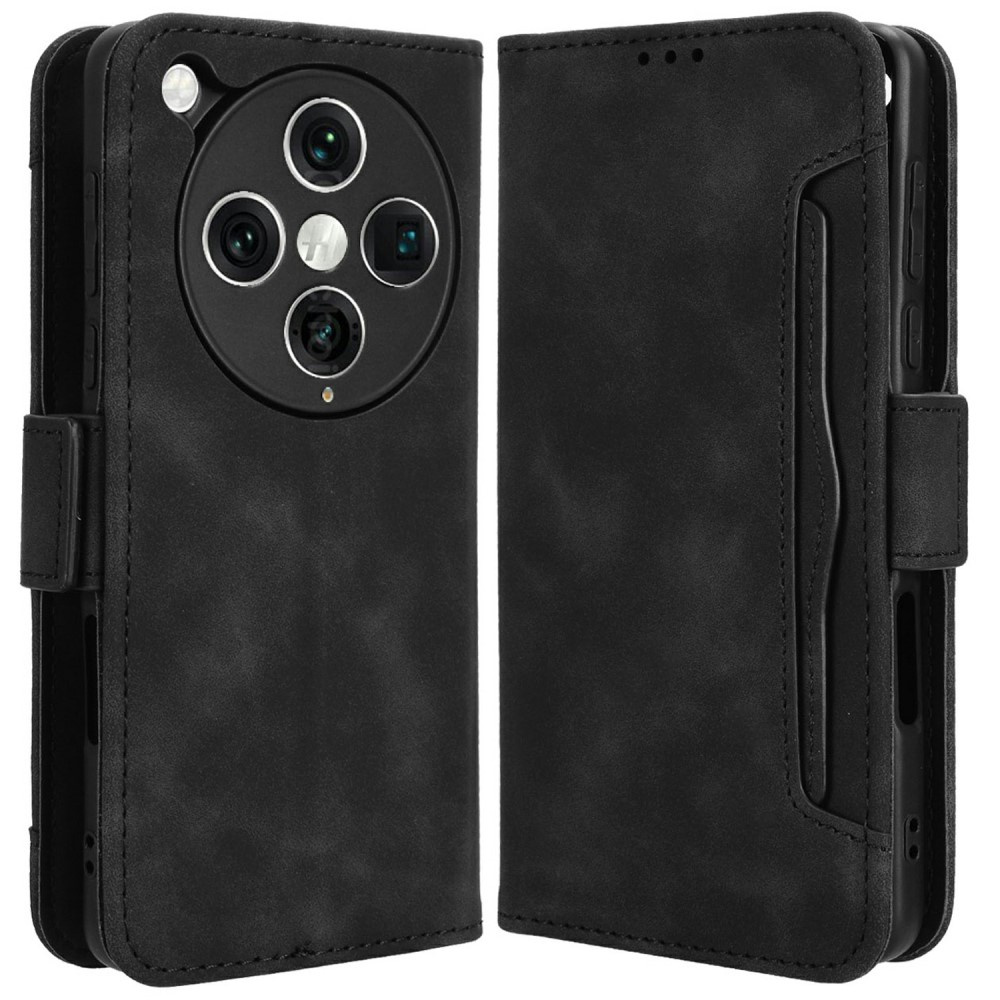 Klapphülle Für Oppo Find X8 Pro, Mit Kartenfach, Schwarz