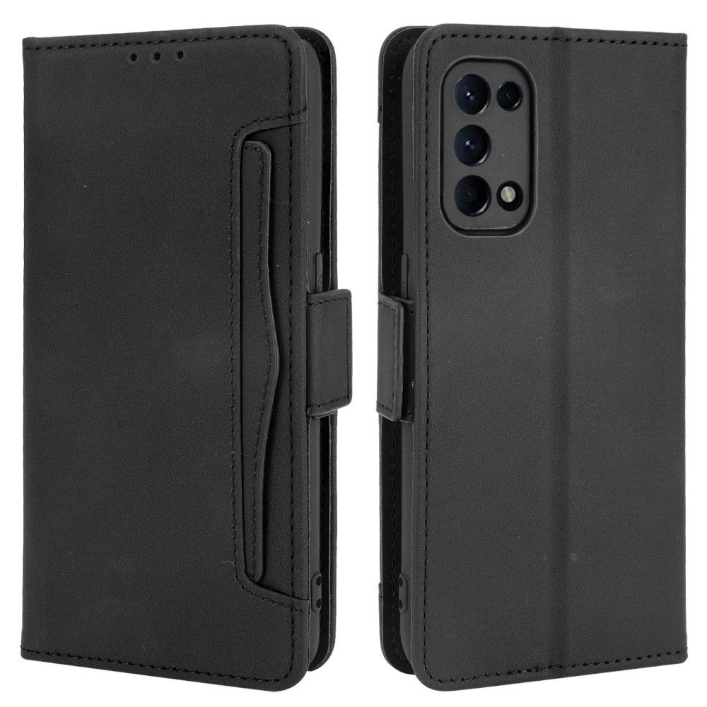 Klapphülle Für Oppo Reno 5 5g, Mit Kartenfach, Schwarz