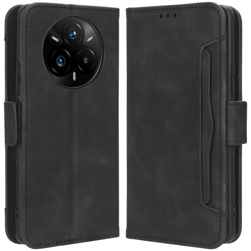 Realme 14 Pro+ 5g Flip Case, Kartenfach, Schwarz