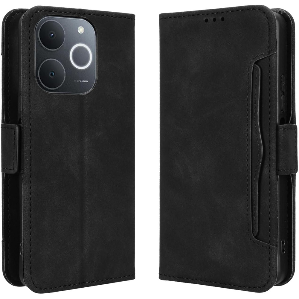Klapphülle Für Realme Note 70t 4g, Mit Kartenfach, Schwarz