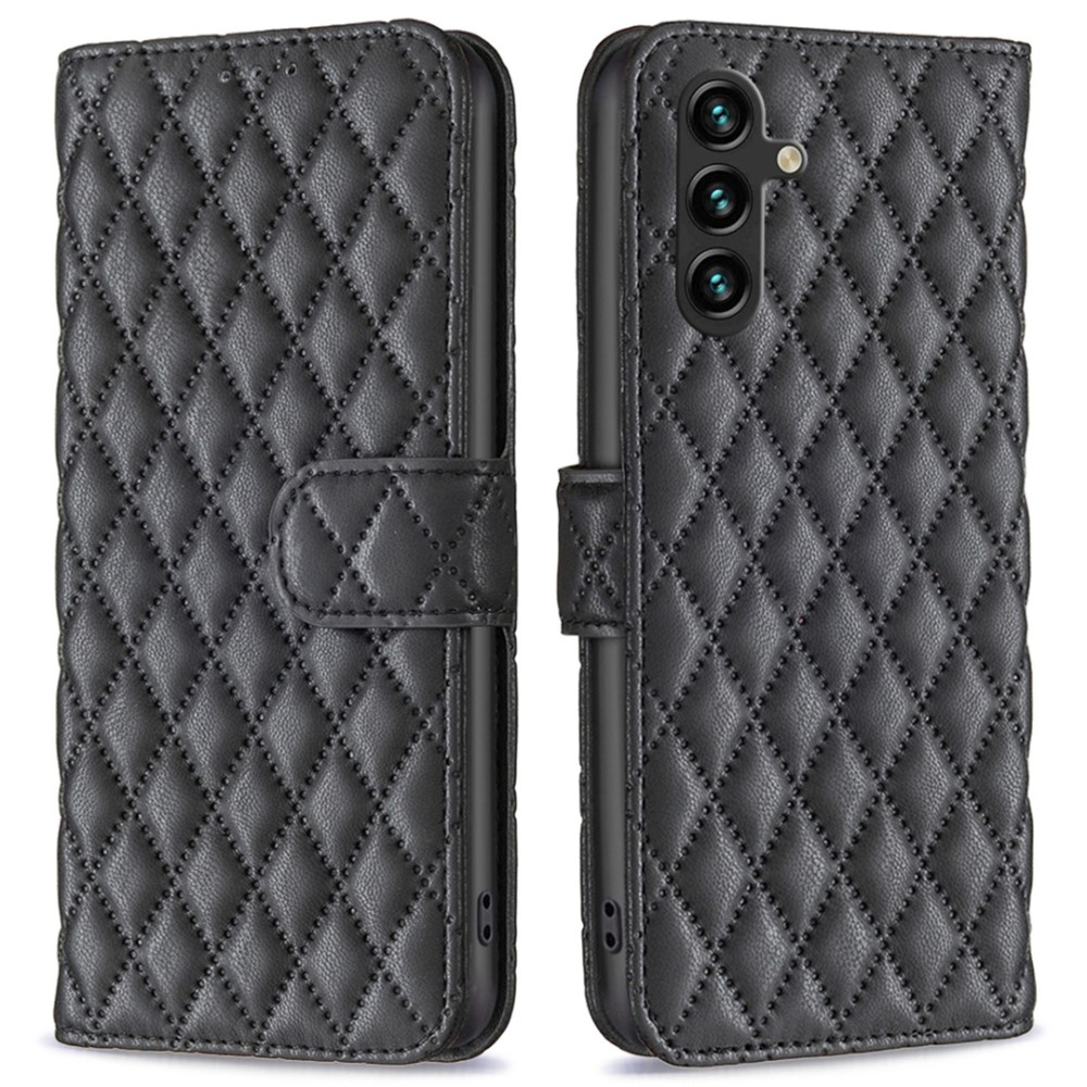 Klapphülle Für Samsung Galaxy A05s, Brieftaschenhülle, Farbe: Binfen, Schwarz