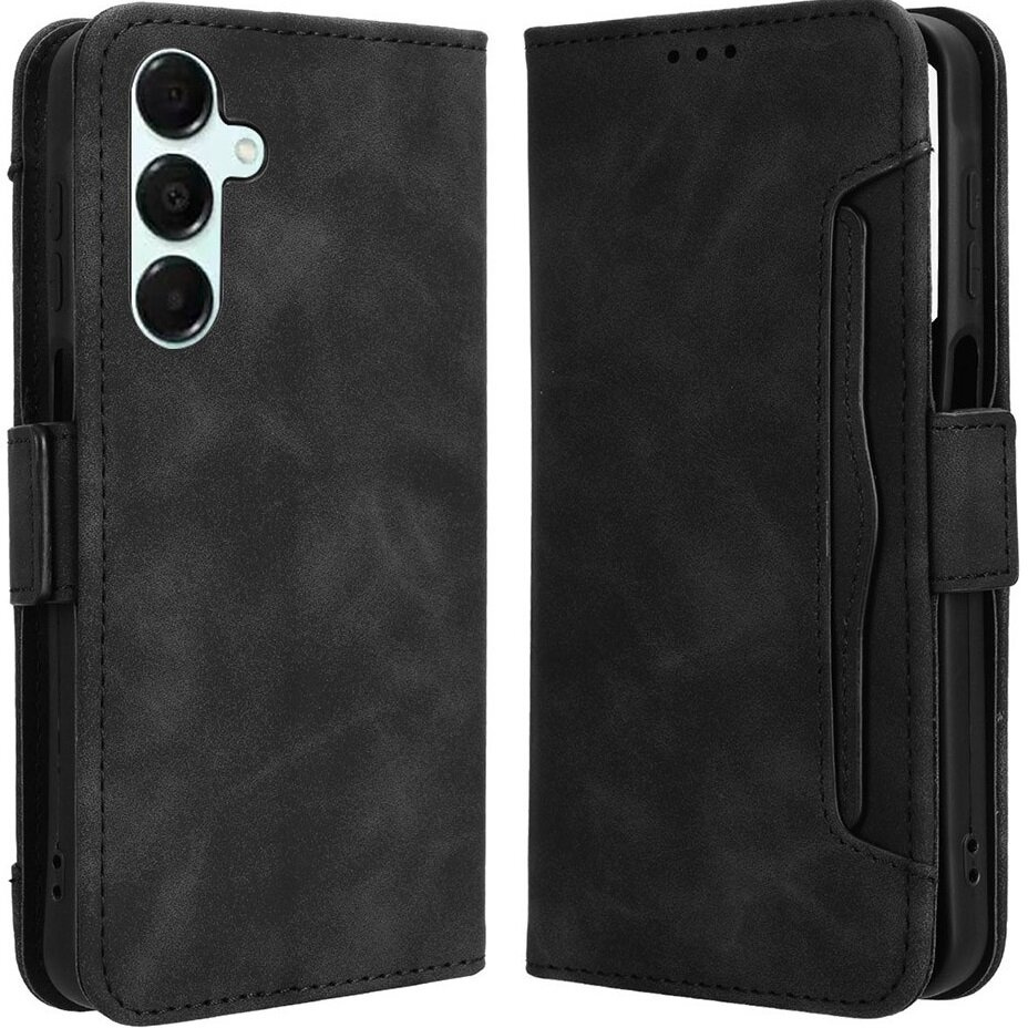 Klapphülle Für Samsung Galaxy A16 / A16 5g, Mit Kartenfach, Schwarz