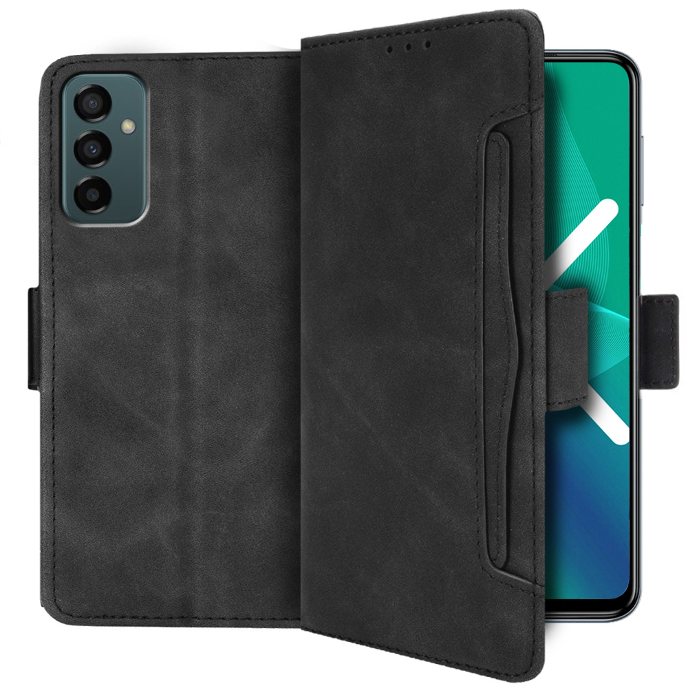 Klapphülle Für Samsung Galaxy M23 5g / M13, Mit Kartenfach, Schwarz