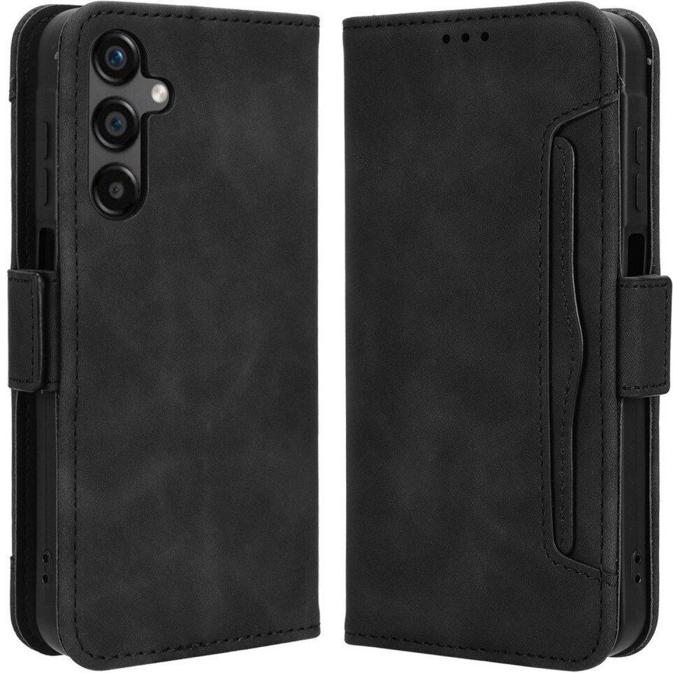Klapphülle Für Samsung Galaxy M35, Mit Kartenfach, Schwarz
