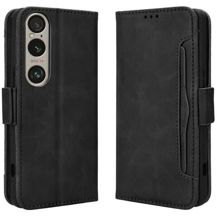 Klapphülle Für Sony Xperia 1 Vi, Mit Kartenfach, Schwarz